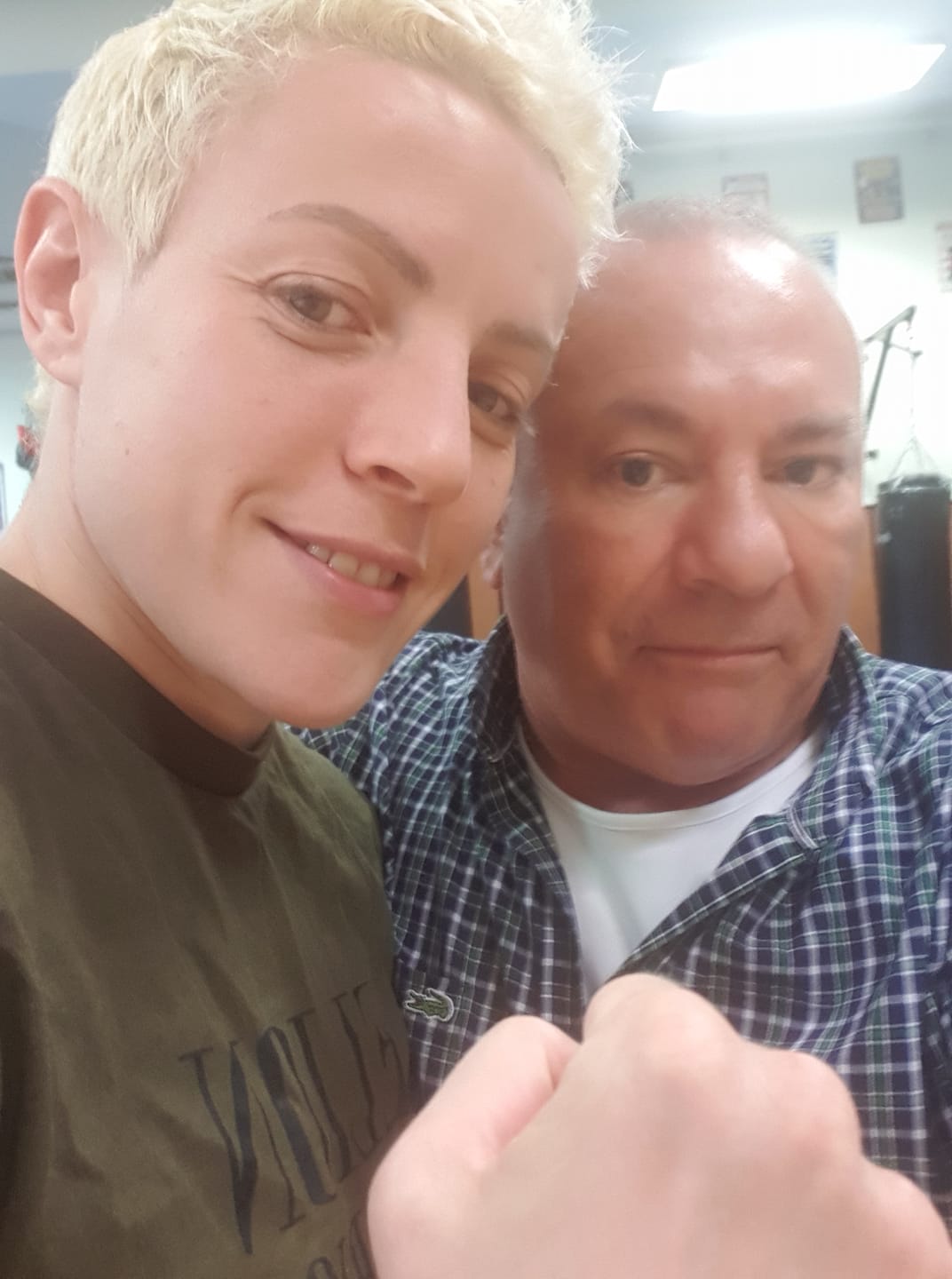 Olivier Marion et un boxeur professionnel