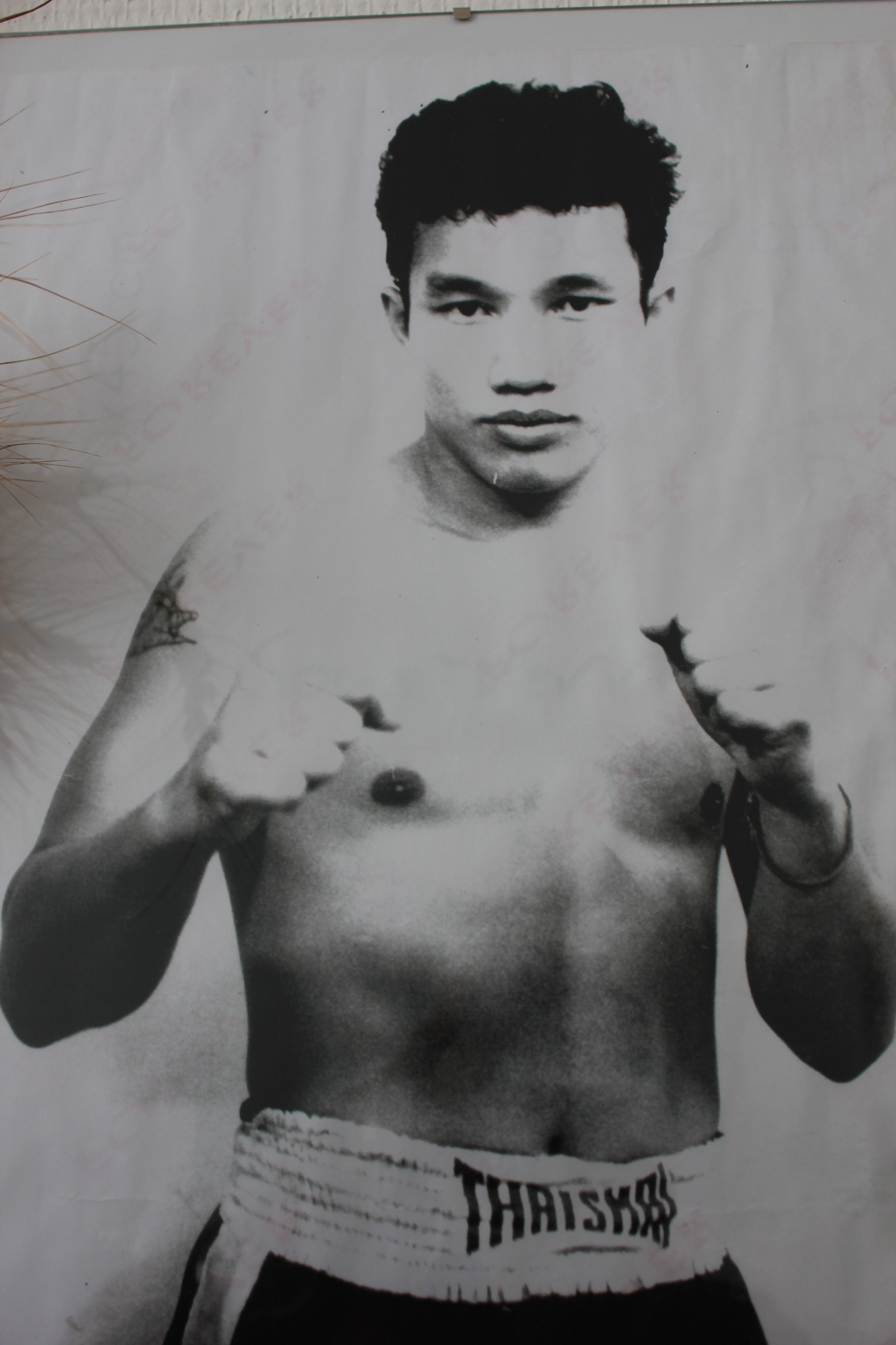 Portrait d'archive d'un champion de boxe thaïlandaise