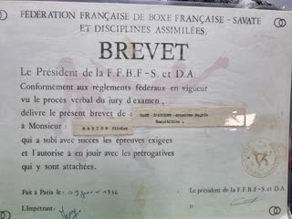 Brevet de la Fédération française de boxe française savate et disciplines assimilées