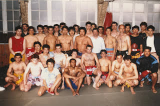 Photo de groupe du club de boxe thaïlandaise