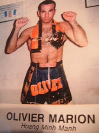 Portrait d'Olivier Marion, alias Hoang Minh Manh, en tenue de combat